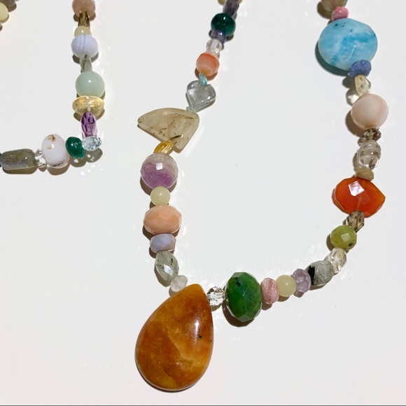 New: Semi Precious Stones Original Necklace - Picture 9 of 16